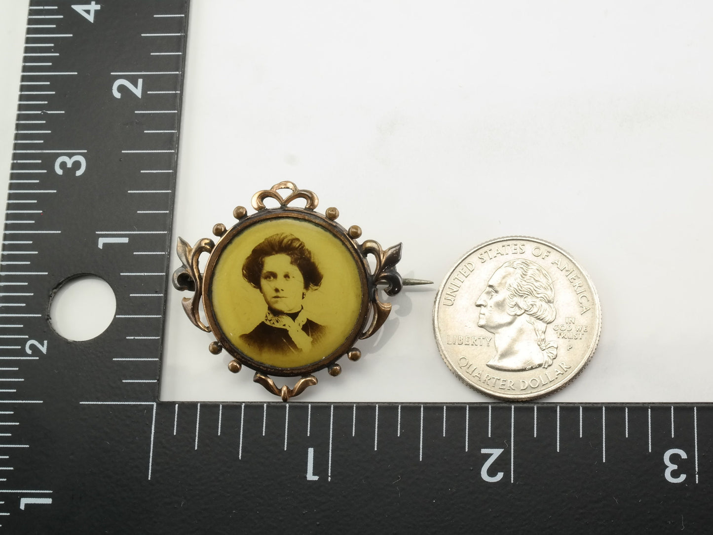 Antique Mourning Brooch