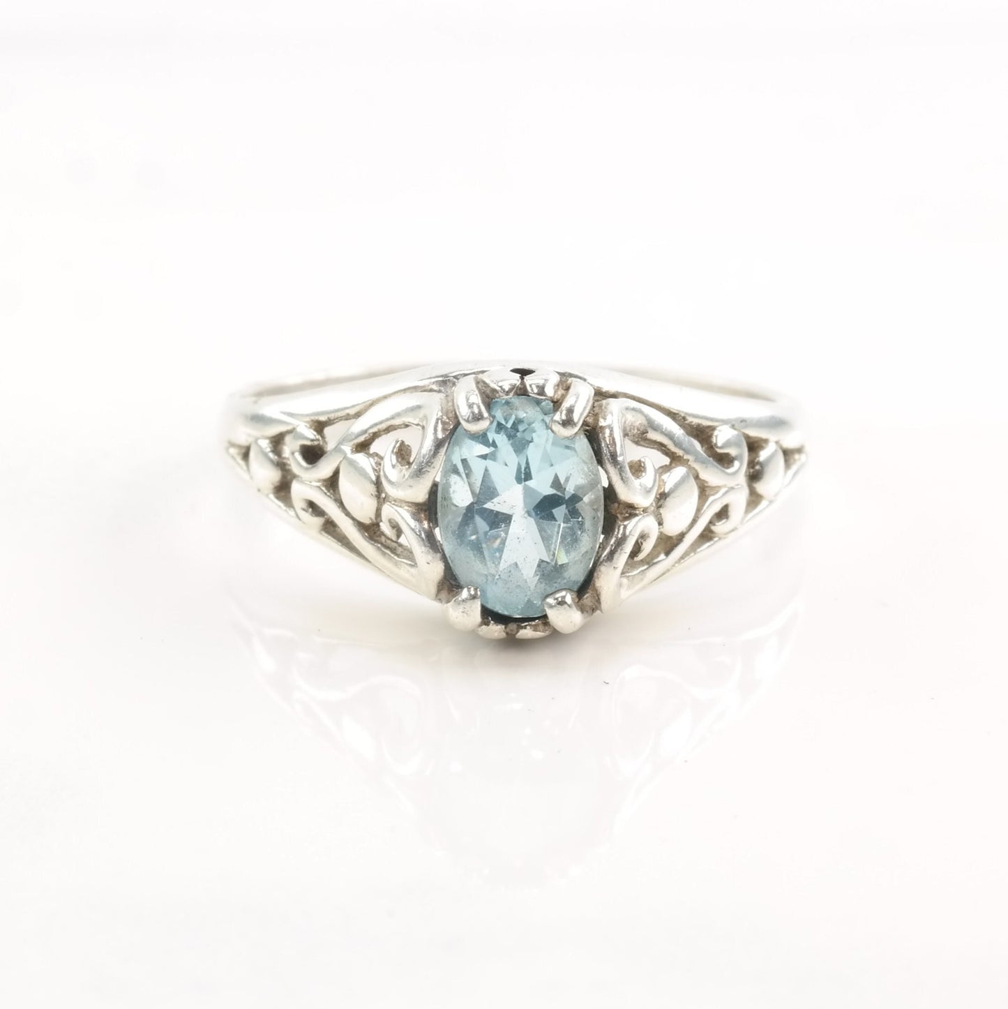 Kabana Silver Ring Topaz Size 7