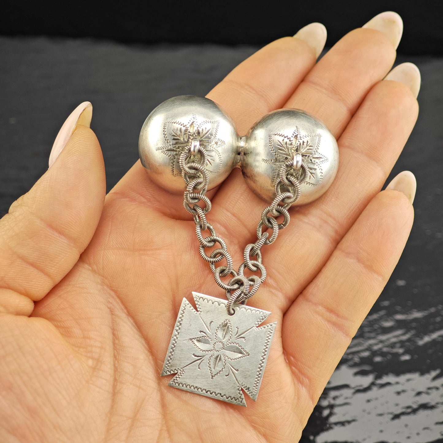 Vintage Oxo Norway Sterling Silver Brooch