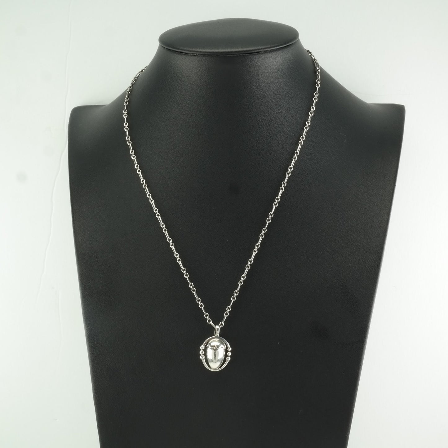 Georg Jensen Sterling Silver Floral 1988 Necklace