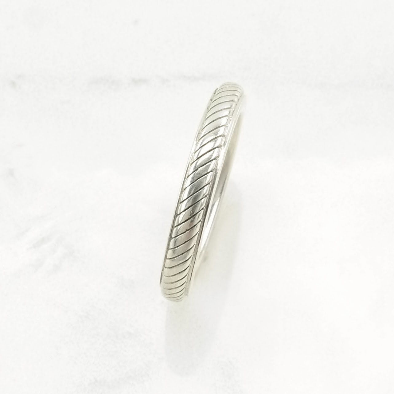 Judith Ripka Sterling Silver Ring, Minimalist Size 6