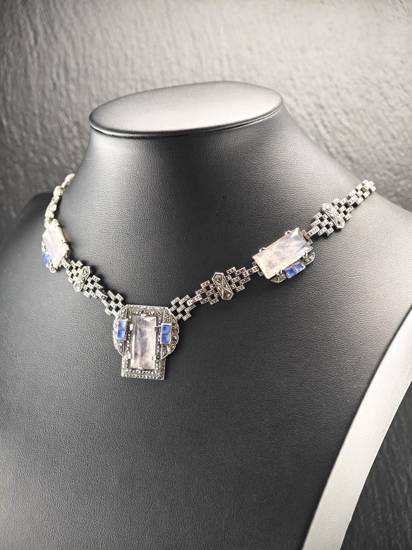 Art Deco Necklace Sterling Silver N2484