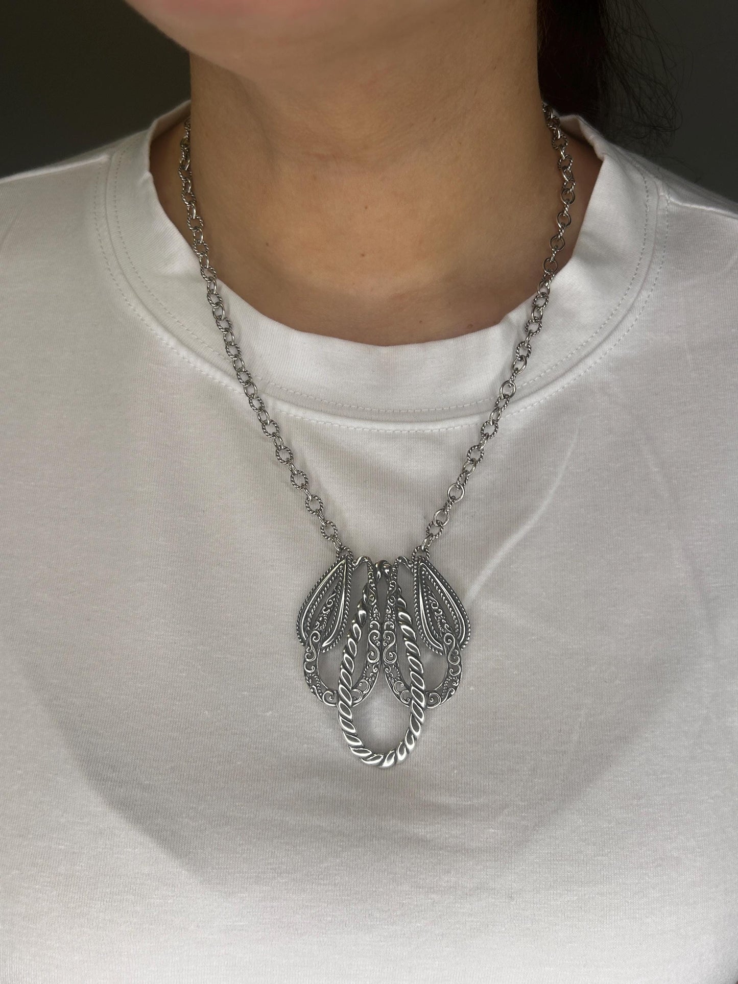 Carolyn Pollack Sterling Silver Lasting Connections Necklace N2440
