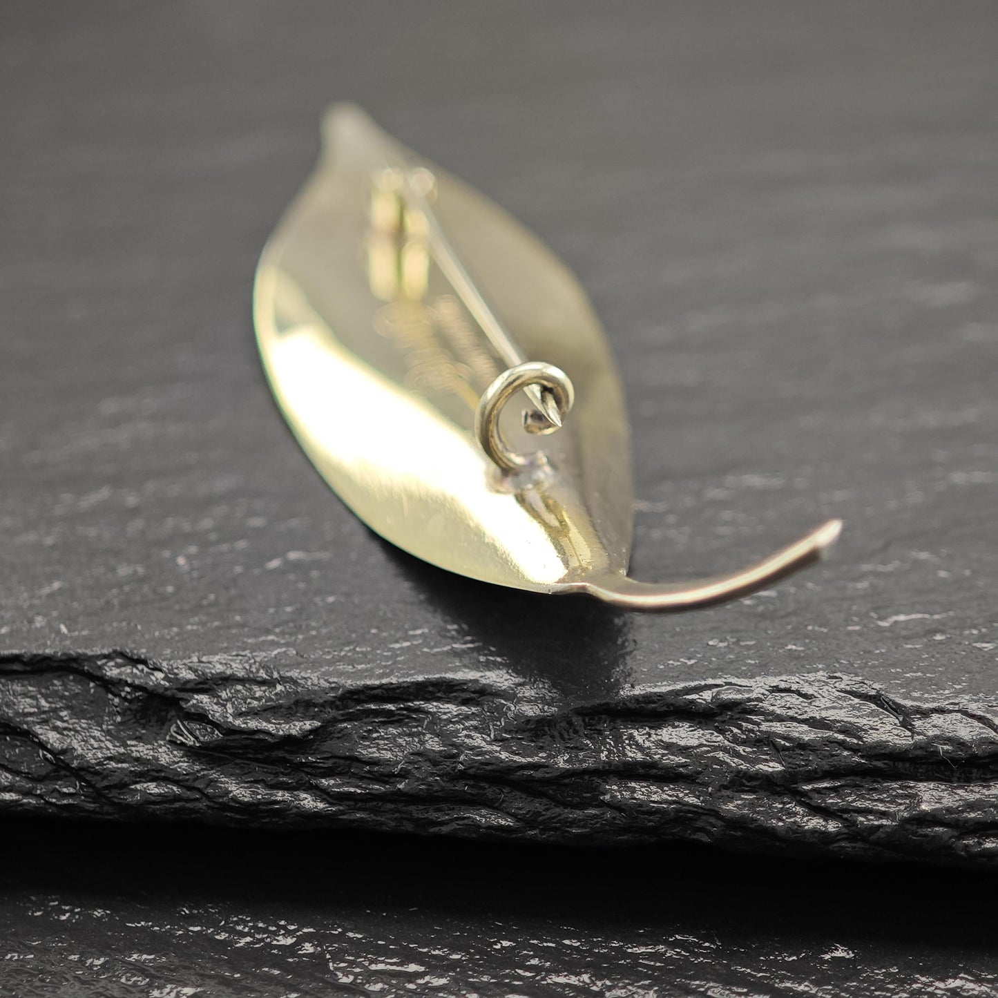 David Anderson Floral Sterling Silver Brooch White Gold Enamel Repaired