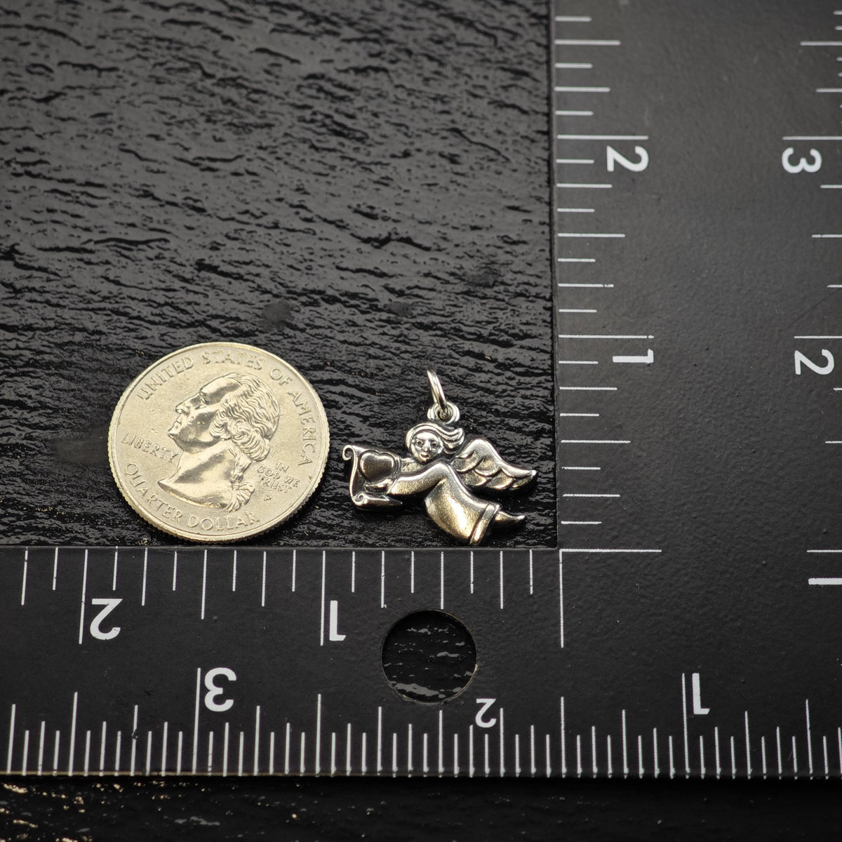 Vintage James Avery Sterling Silver Angel Charm P3175