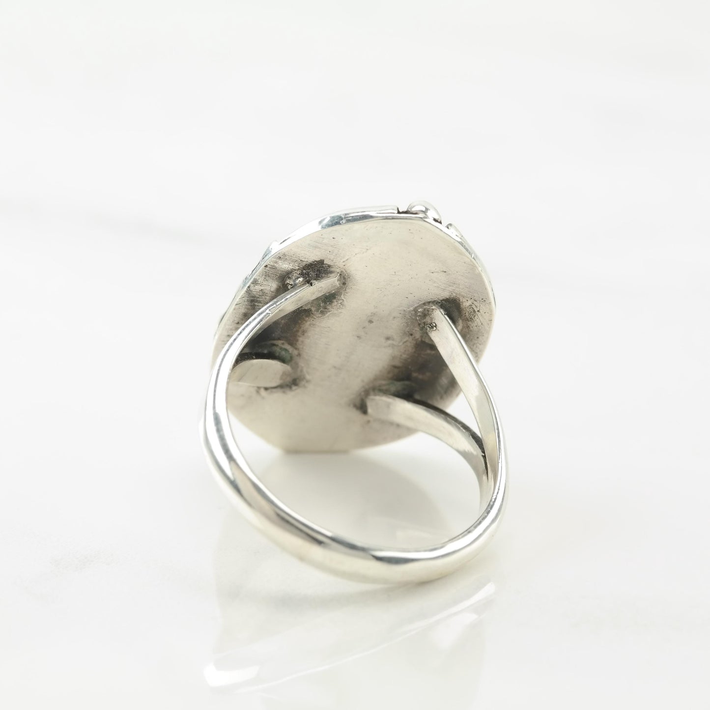 Vintage Southwest Turquoise Sterling Silver Ring Size 9 1/2
