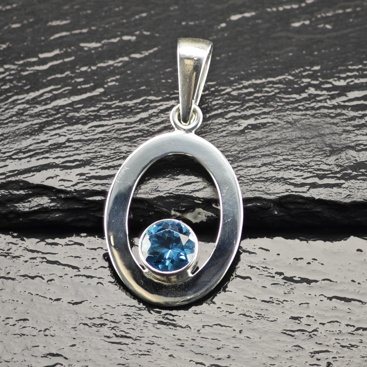 Charles Albert Topaz Sterling Silver Pendant P3150