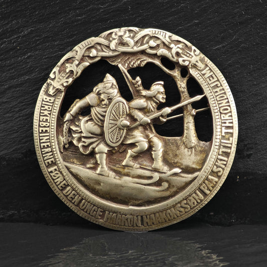 Viking Warrior Silver 830 Brooch Sterling Silver B2240