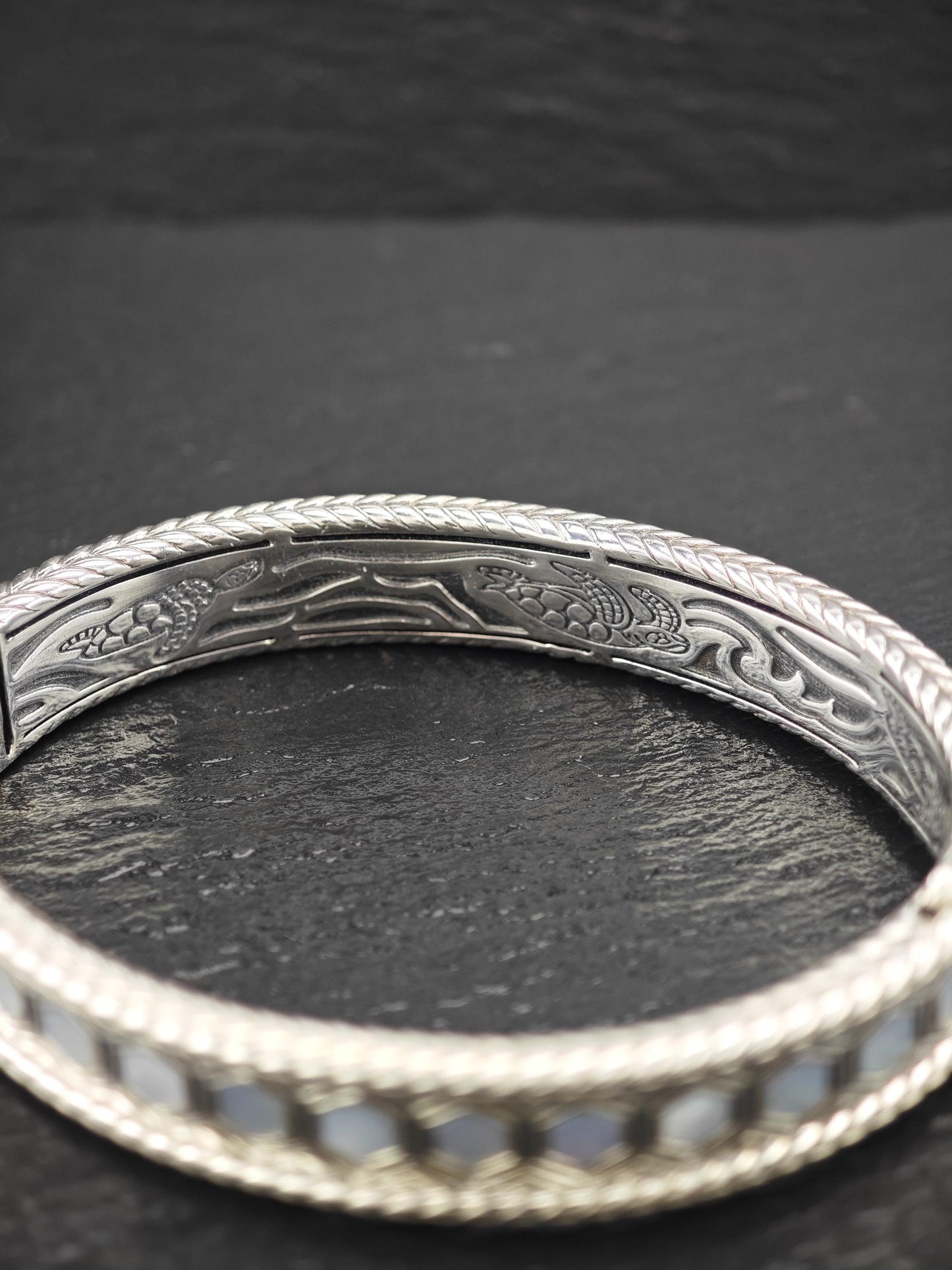Angela by John Hardy, Jai MOP Bangle Bracelet Sterling Silver