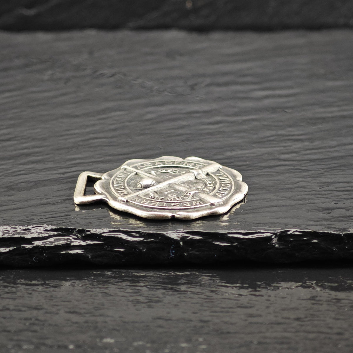 Western Military Academy Alton Illinois Metal Sterling Silver Pendant Fob MISC0408