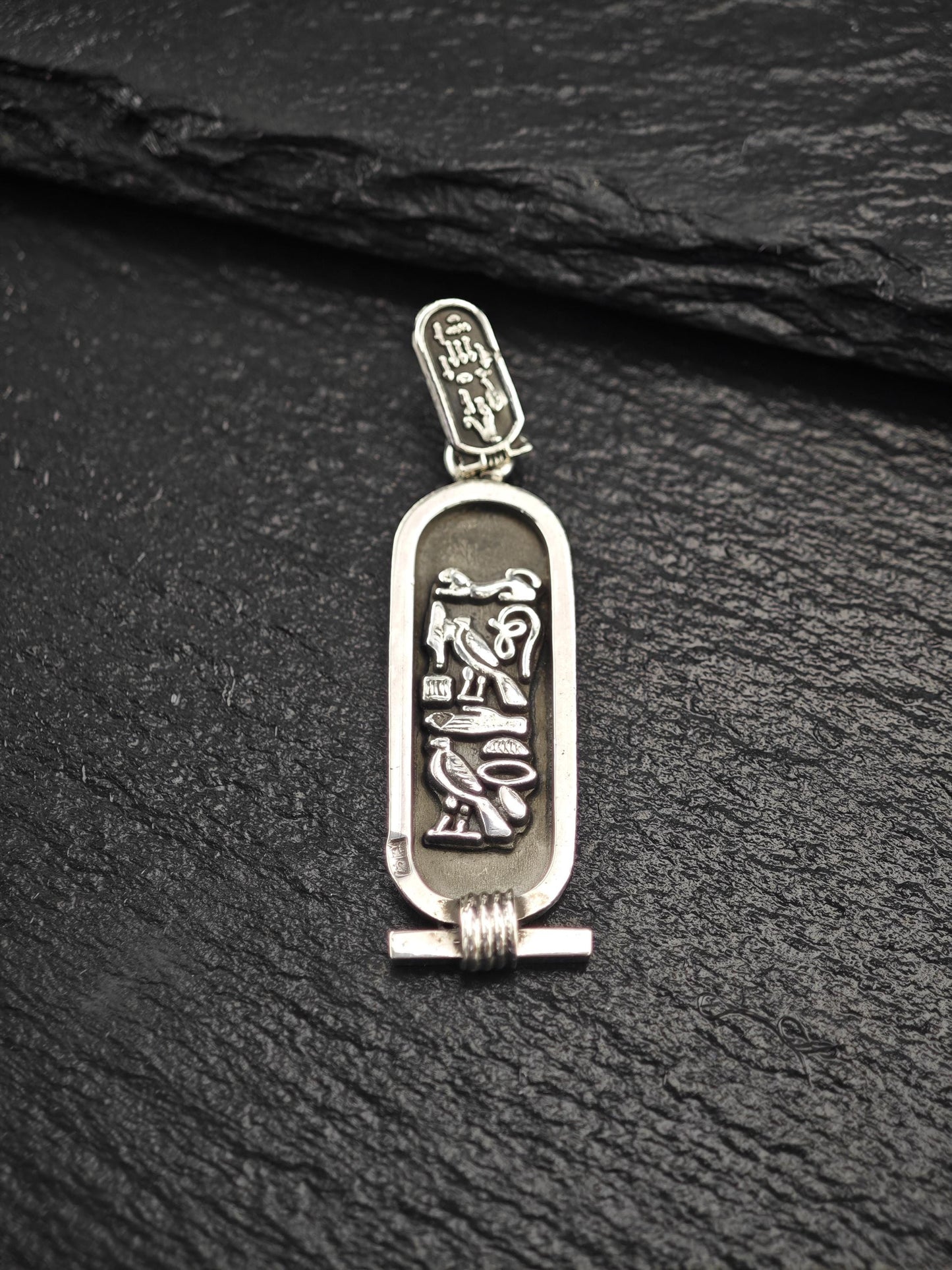 Choice of Egyptian Revival, Cartouche Pendant Sterling Silver P2727