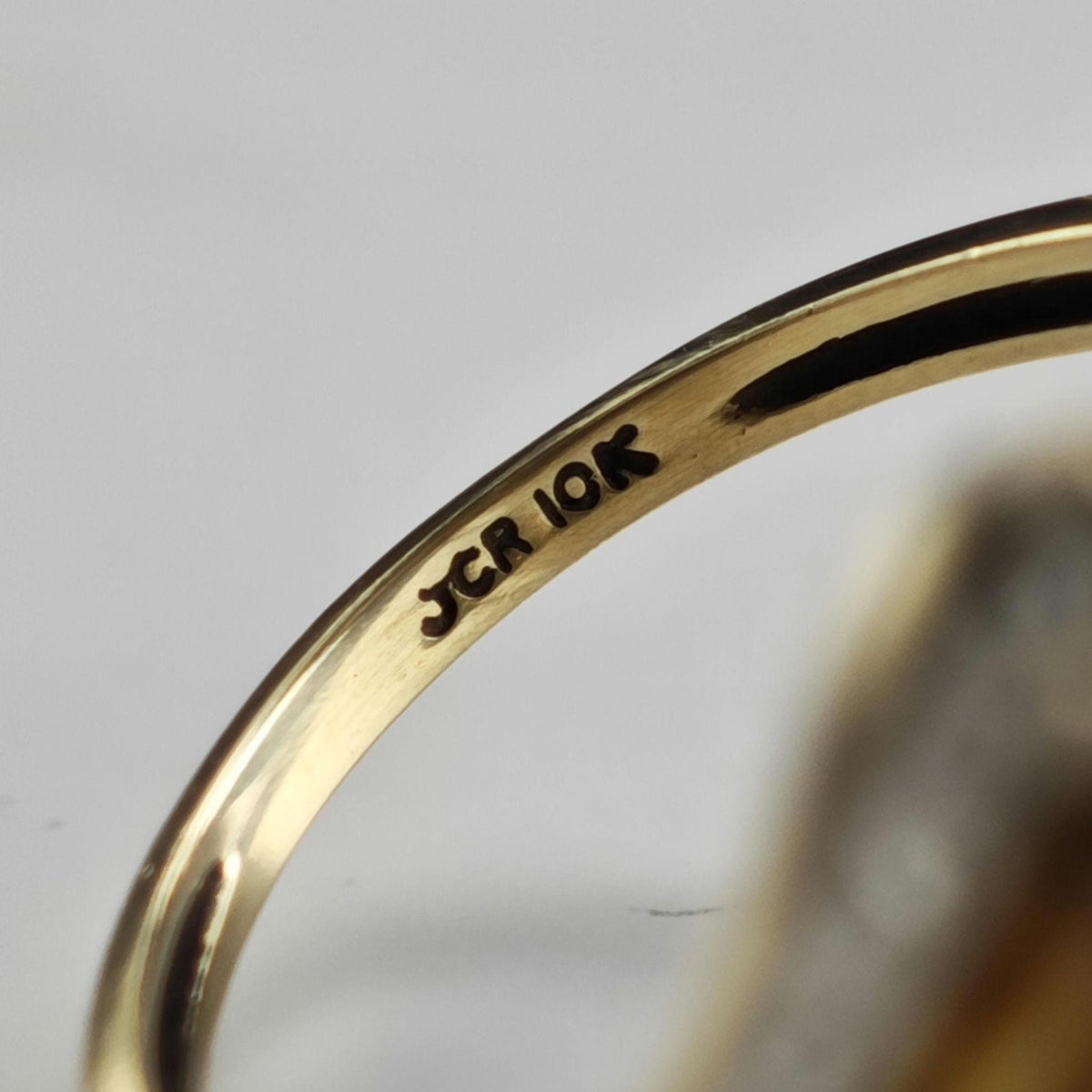 Diamond Waterfall 10K Yellow Gold Ring Sz 7 R6794