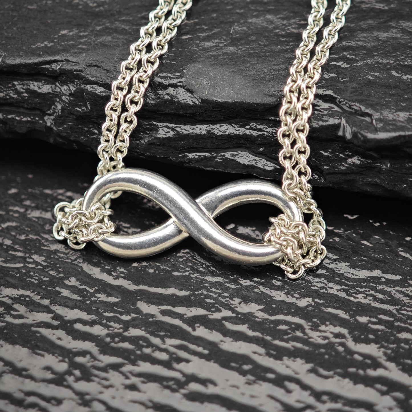 Vintage Tiffany & Co. Sterling Silver Infinity Symbol Necklace