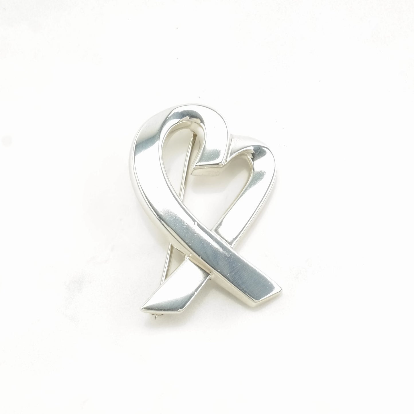 Choice: Tiffany & Co. Sterling Silver Brooch Heart XO