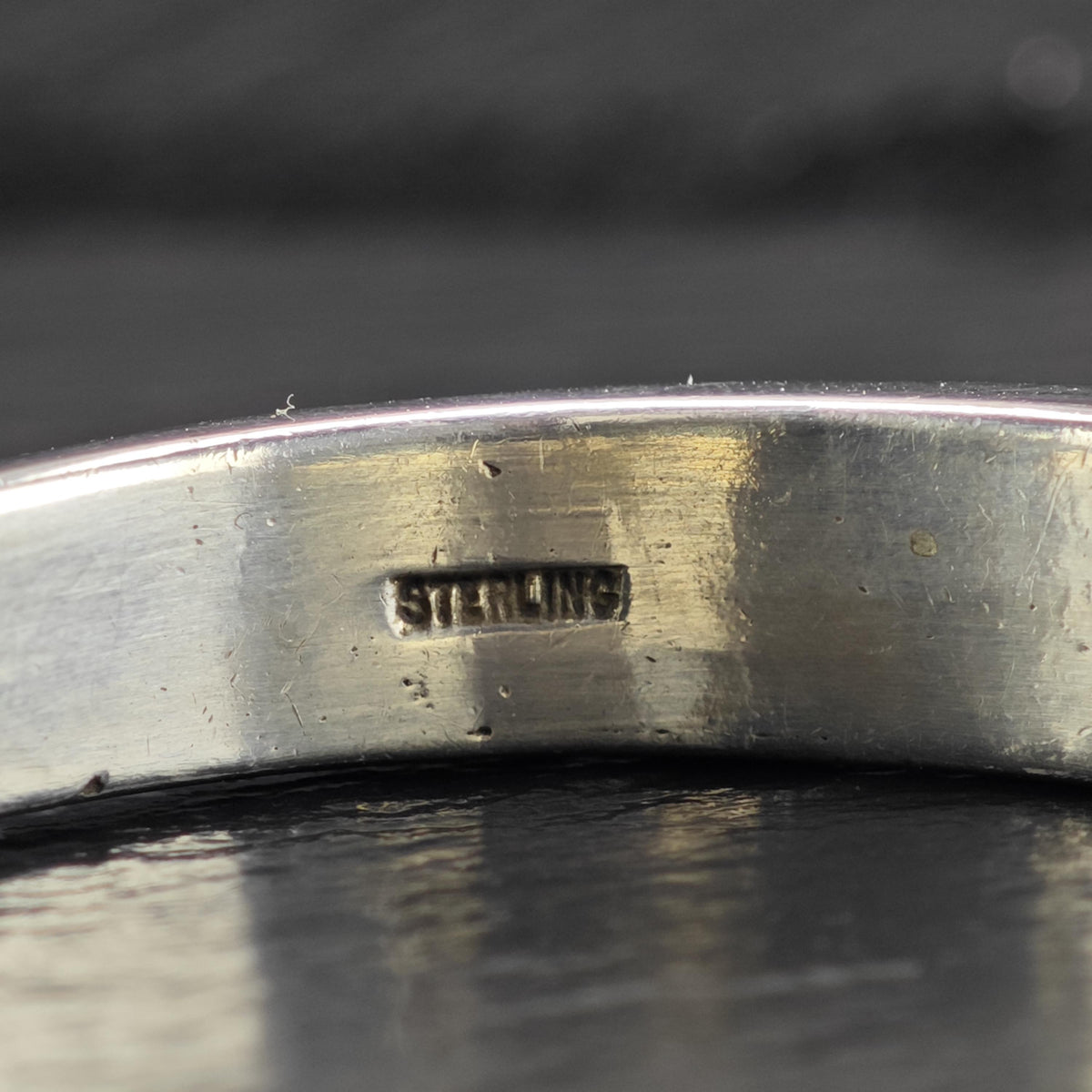 SW Inlay Sterling Silver Cuff Bracelet Sz 6 1/2" BR3190