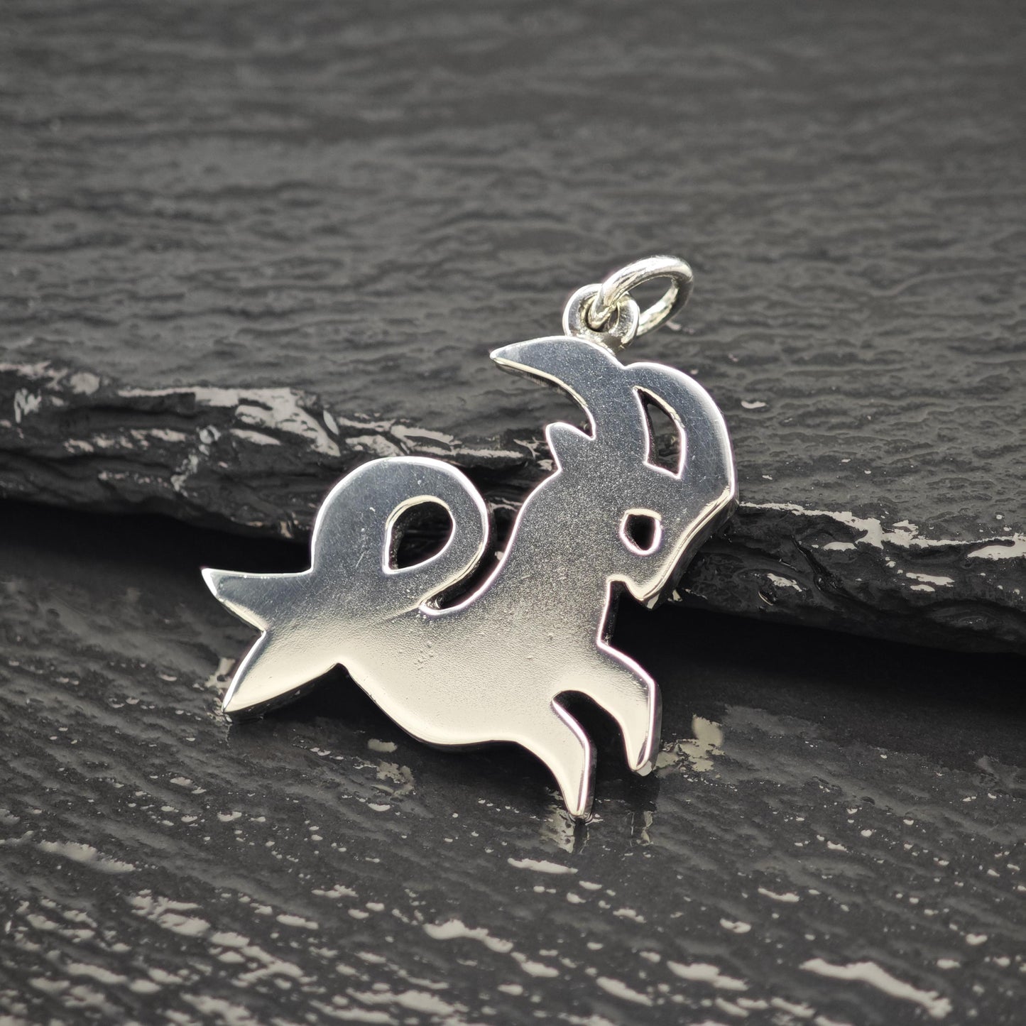 Retired James Avery Lg Capricorn Pendant Sterling Silver P2808