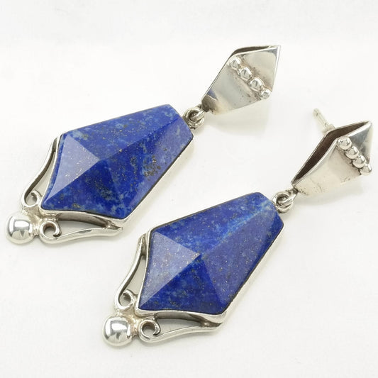 DTR Sterling Silver Lapis Lazuli Earrings Stud/Dangle