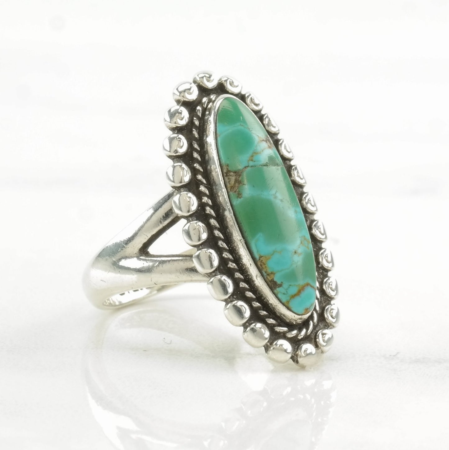 Sterling Silver Ring Turquoise Size 5