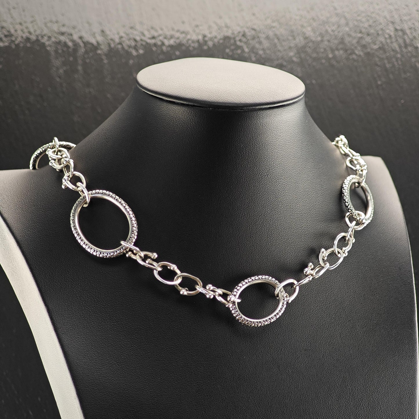 Vintage Michael Dawkins Sterling Silver Abstract Necklace - Unique Artisan Jewelry