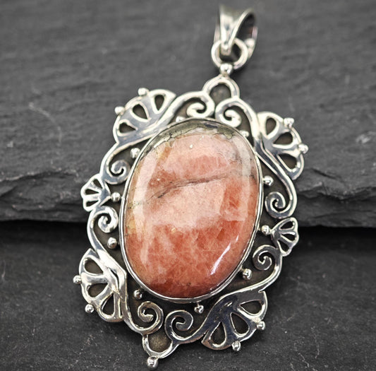 Nicky Butler Rhodonite Pendant, Sterling Silver