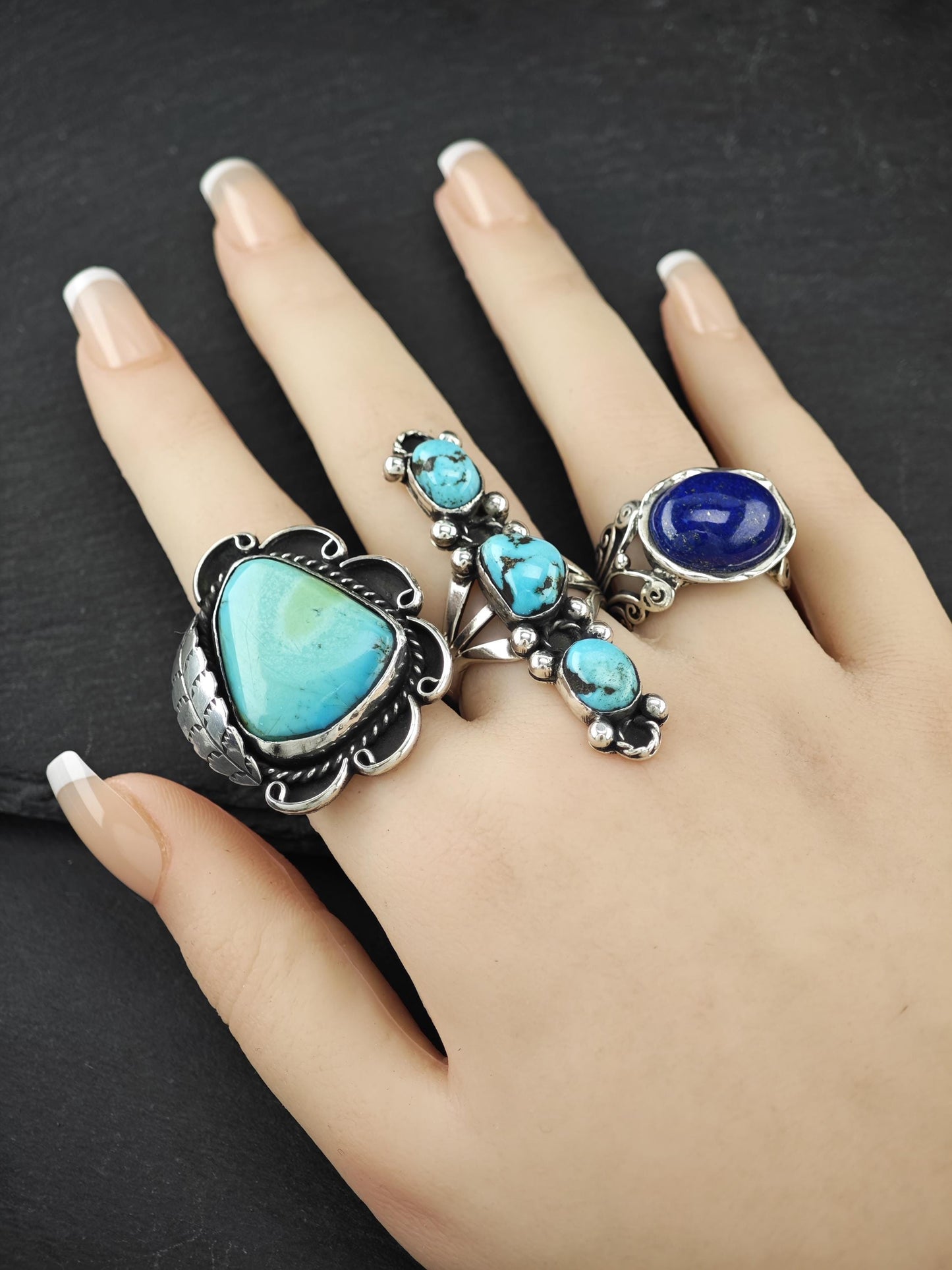 Native American Turquoise Ring Sterling Silver