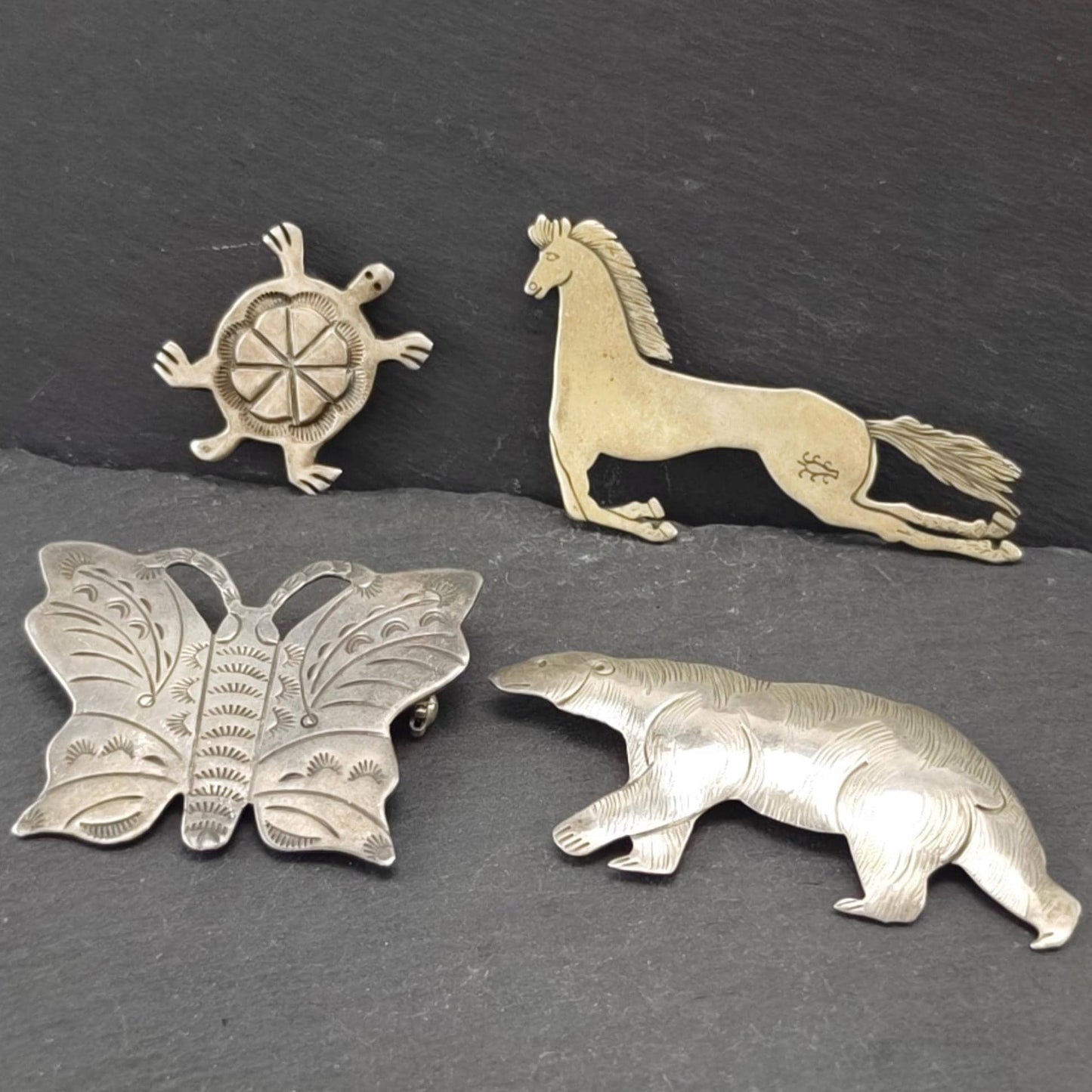 Choice of Animal Brooch Native American Sterling Silver