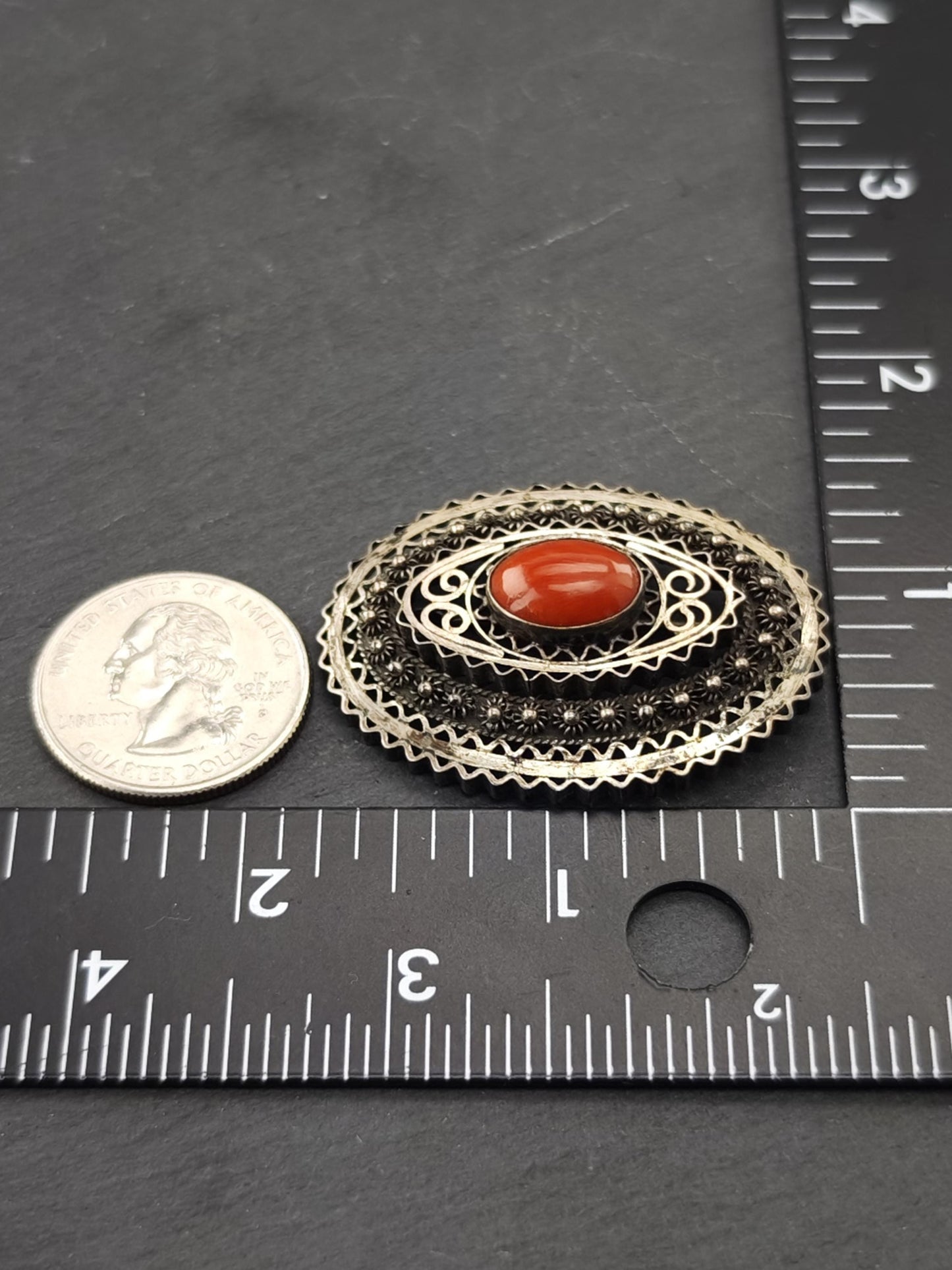 Vintage Mid Century Brooch/Pendant Sterling Silver