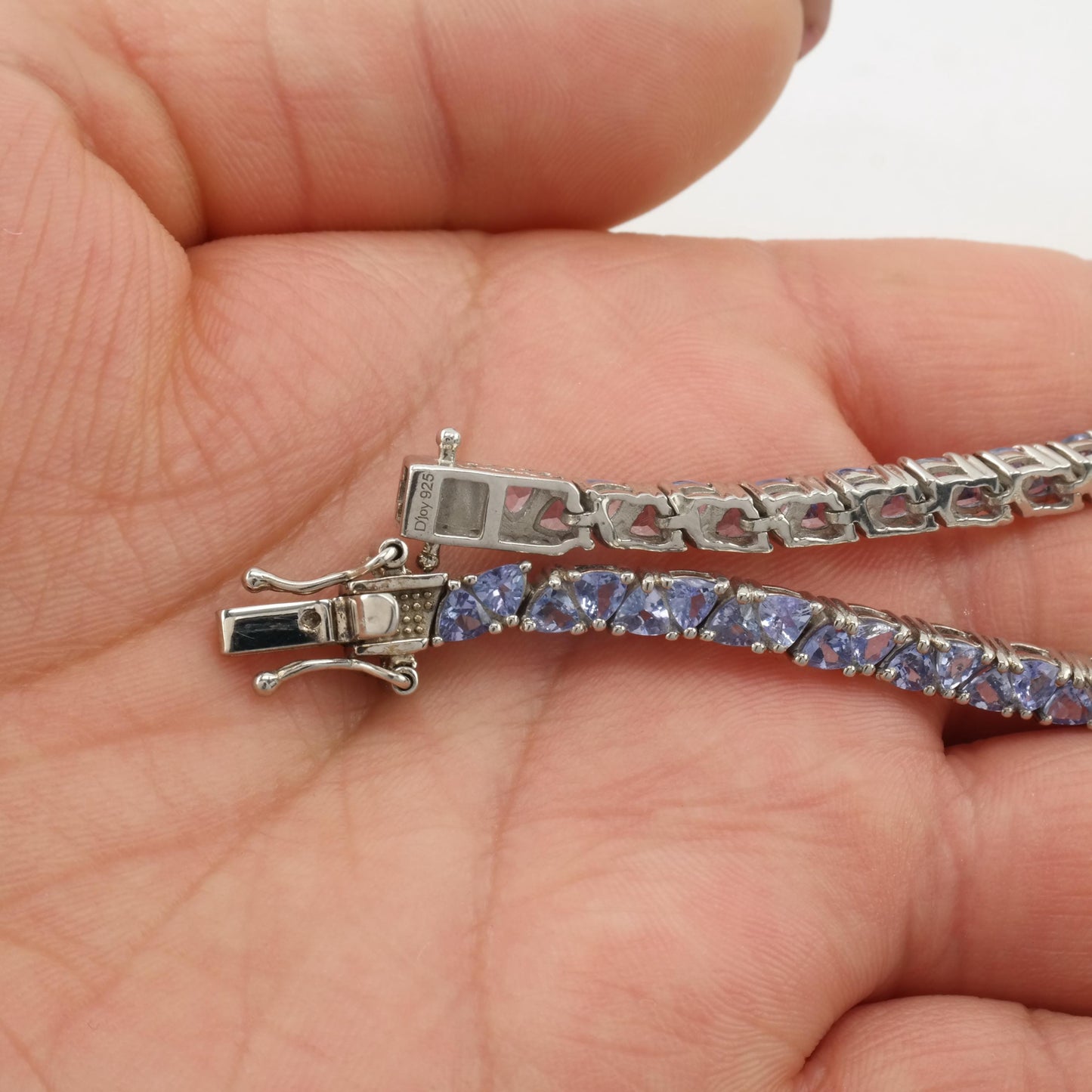 Choice Tanzanite Triangular or Oval Sterling Silver Bracelet