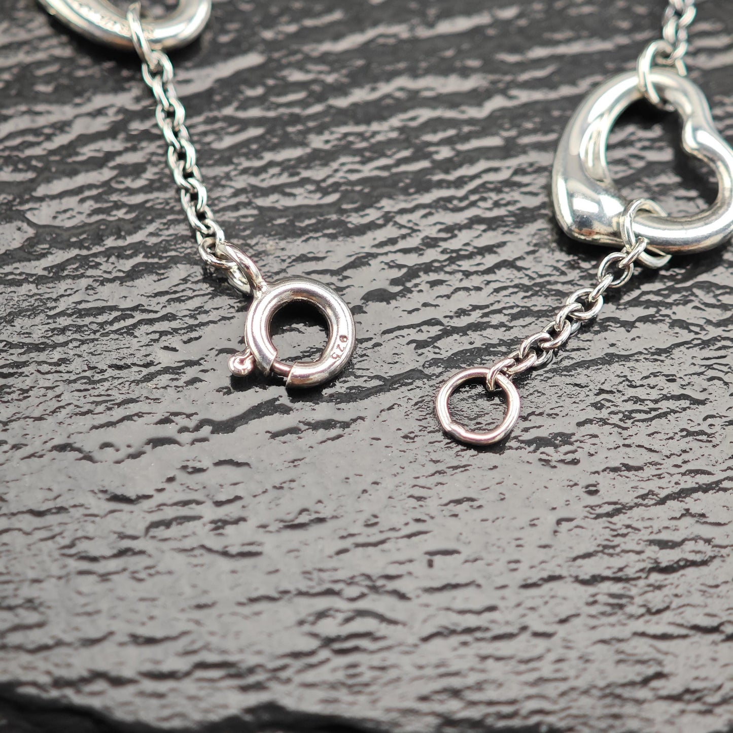 Tiffany Open Heart Bracelet Link Sterling Silver Elsa Peretti