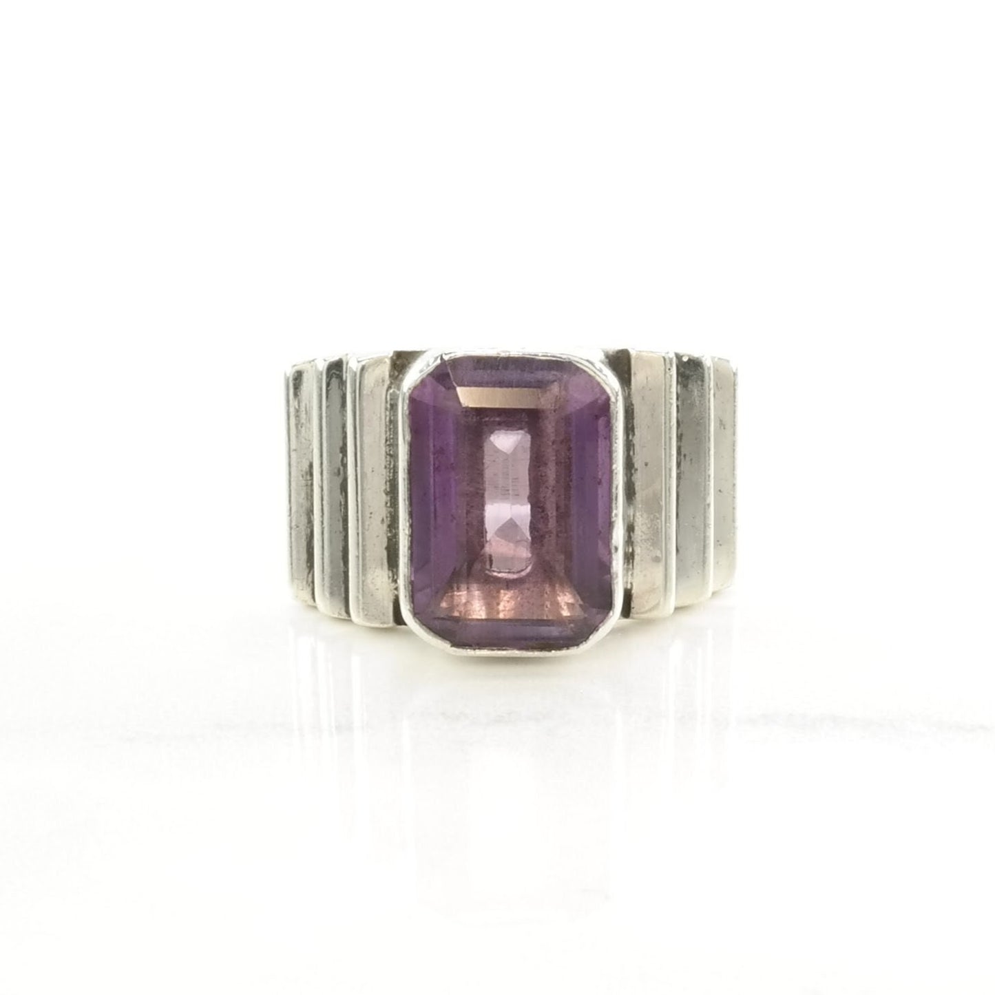 Carol Felley Silver Ring Amethyst Sterling Purple Size 9 1/4