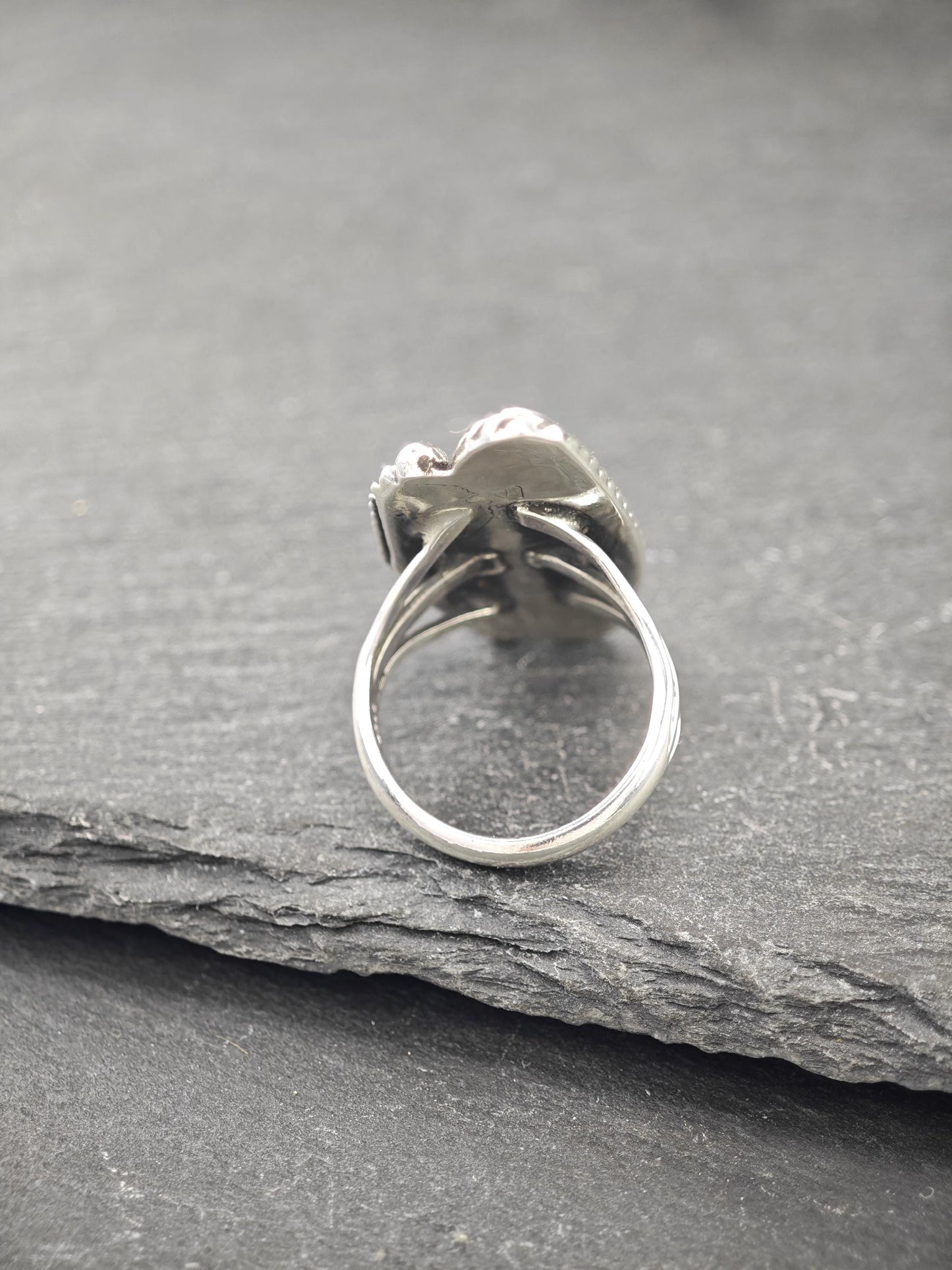 Native American, Green Turquoise Ring Sterling Silver