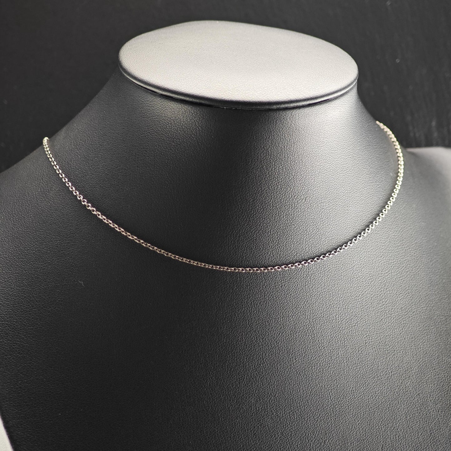 Black Oxidized Adjustable Link Chain Sterling Silver Necklace N2764