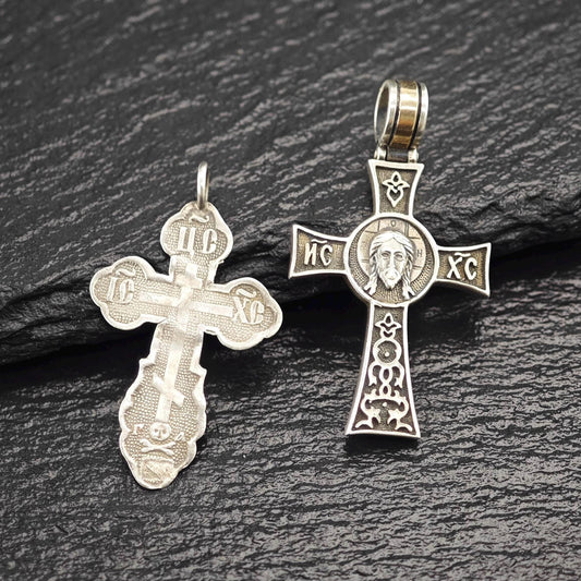 Choice of Greek Orthodox Cross Pendants Sterling Silver P2745