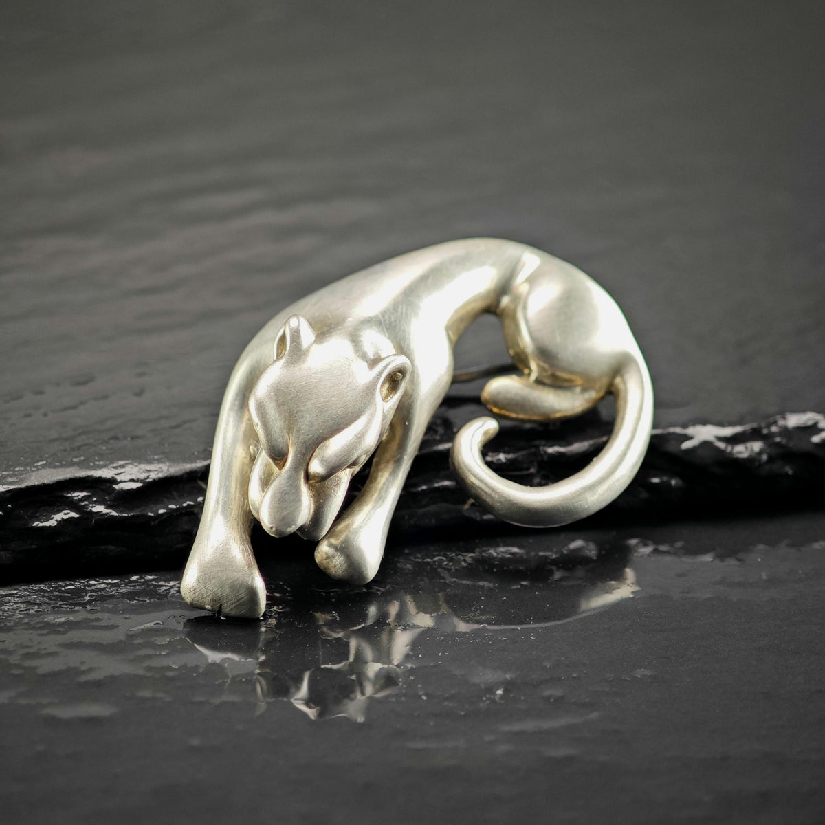 Jaguar Sterling Silver Brooch/Pendant B2269