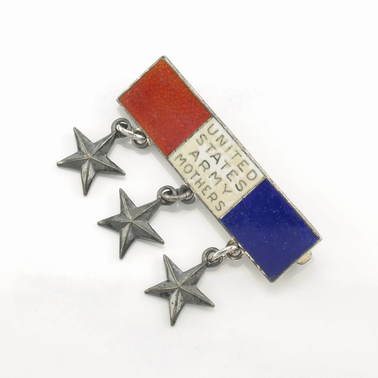 Sweetheart Sterling Silver Brooch Star US Army Mothers