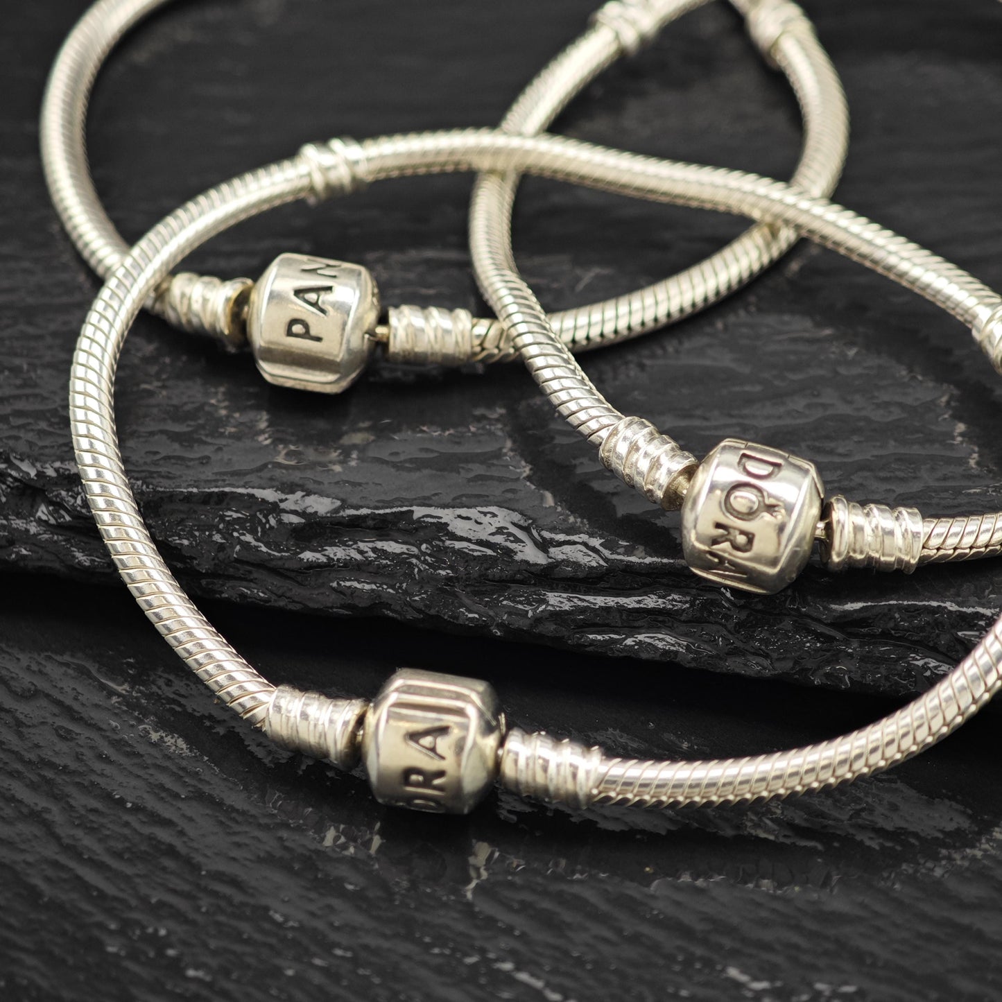 Vintage Pandora Bracelet Sterling Silver 9" BR3034