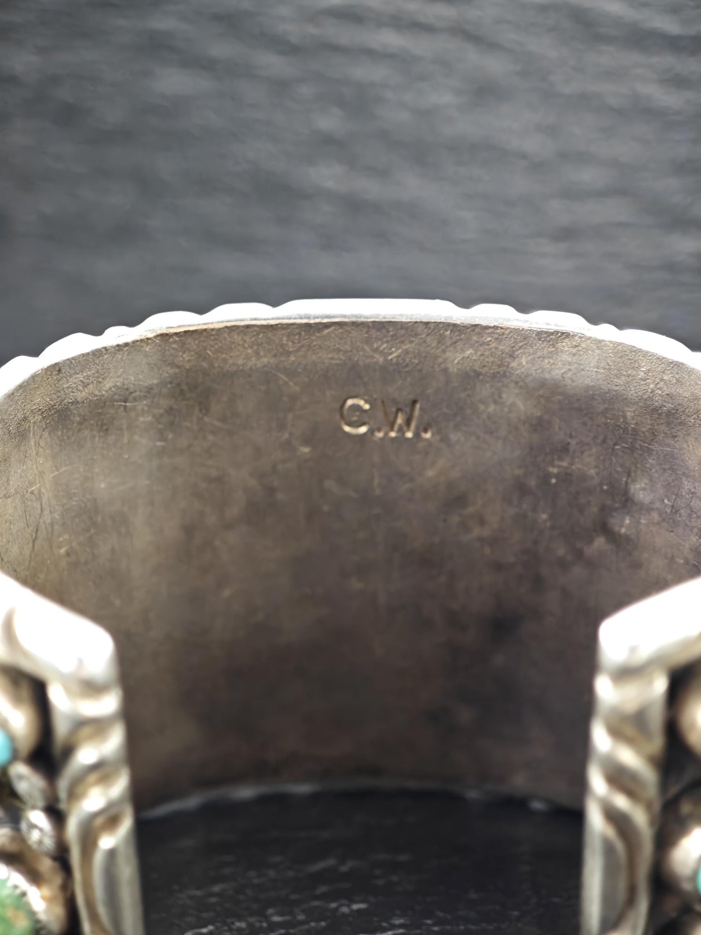 Charly Brown, Native American, Watch Cuff Bracelet Sterling Silver