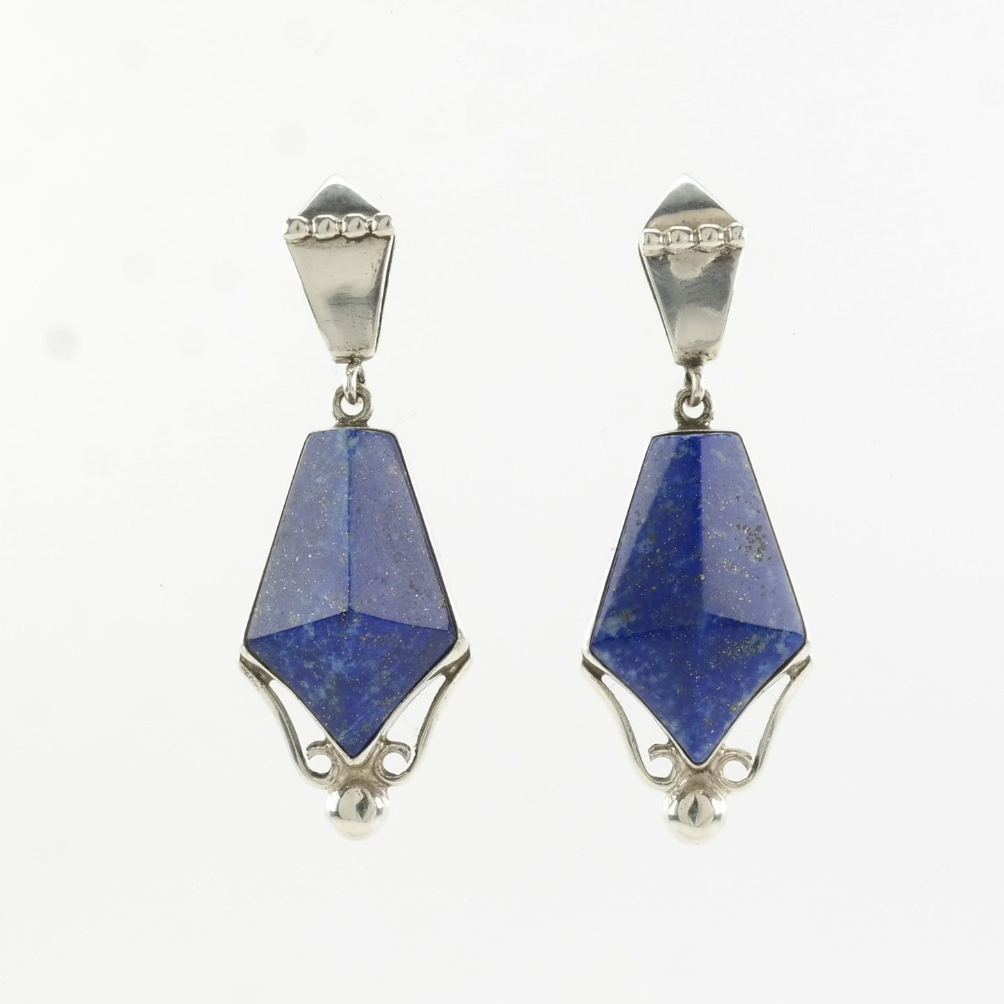 DTR Sterling Silver Lapis Lazuli Earrings Stud/Dangle