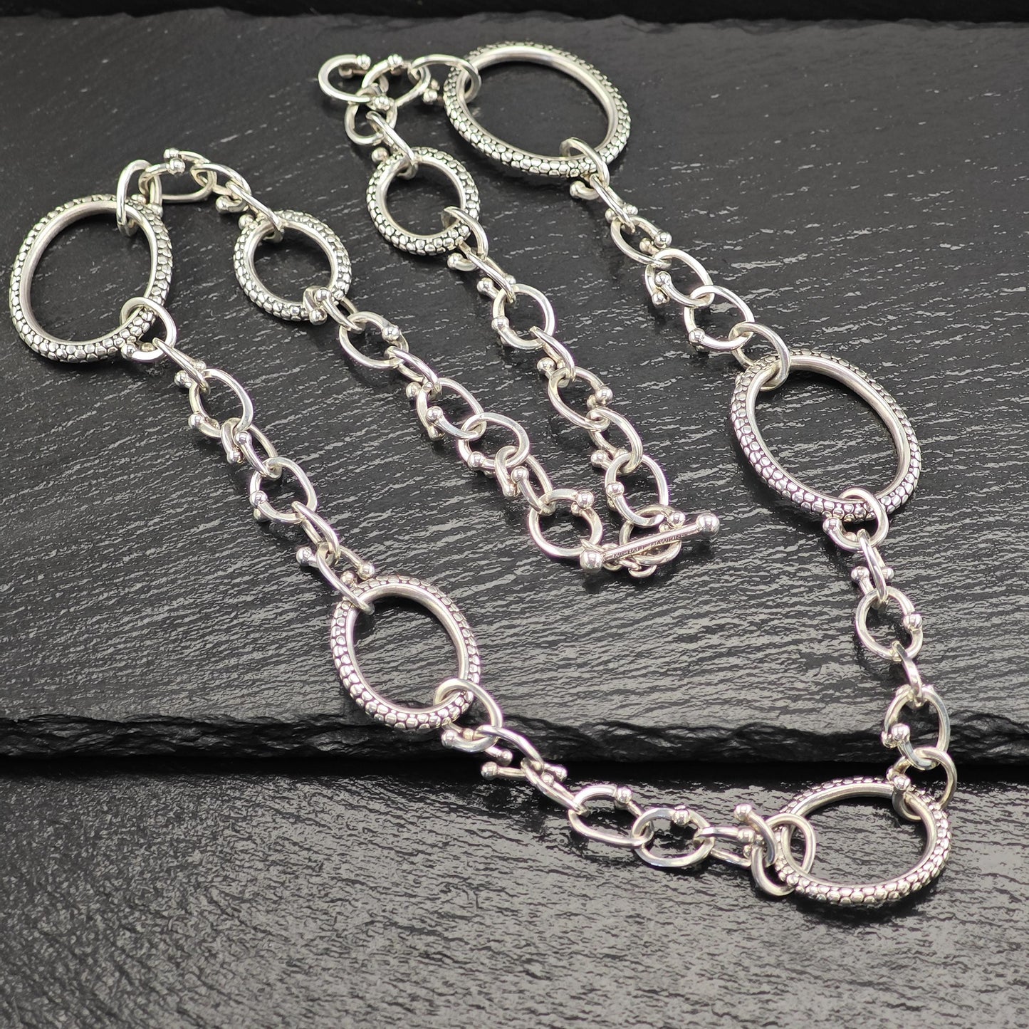 Vintage Michael Dawkins Sterling Silver Abstract Necklace - Unique Artisan Jewelry