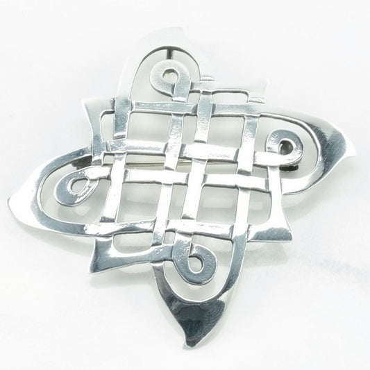 Vintage Artisan Celtic Knot Sterling Silver Pendant
