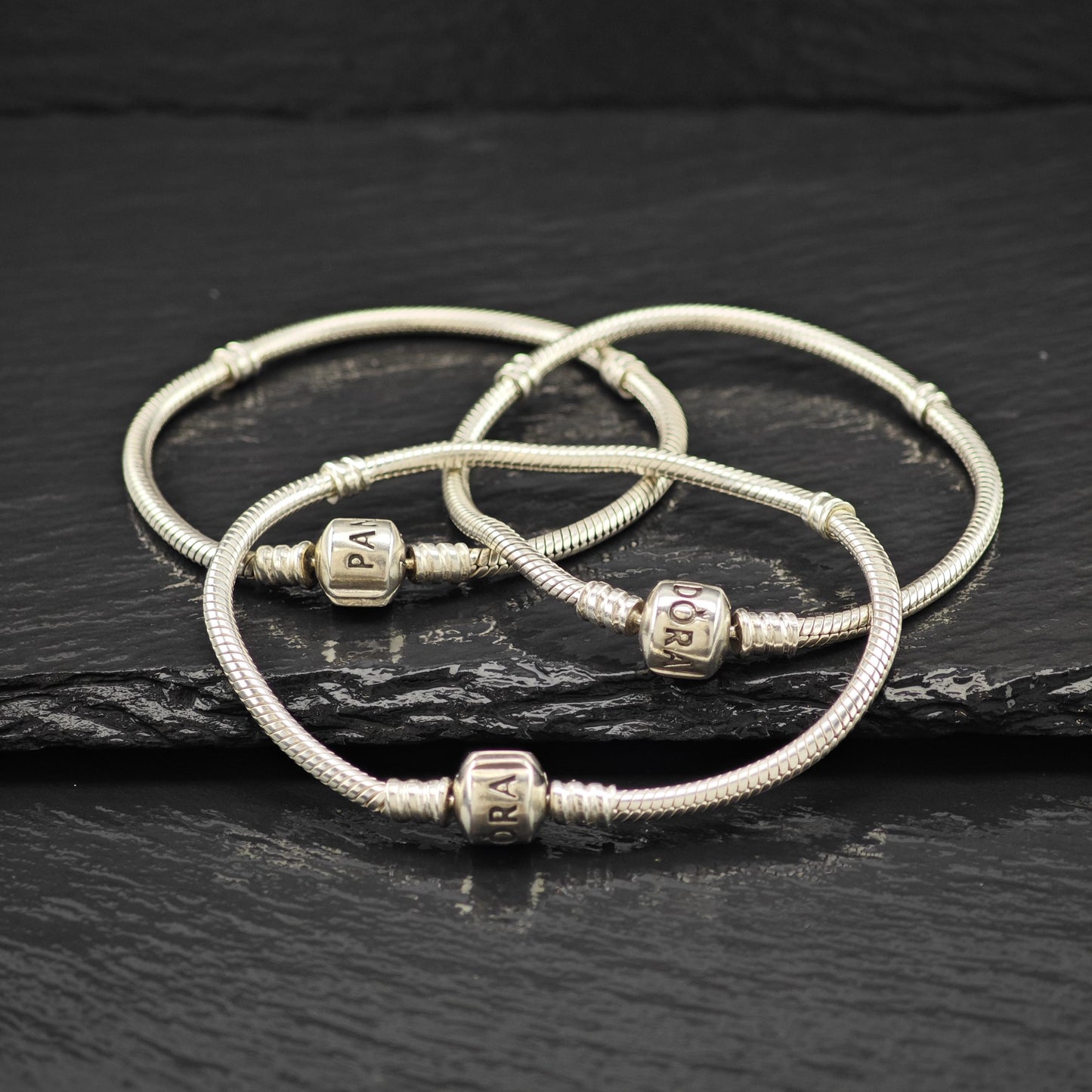 Vintage Pandora Bracelet Sterling Silver 9" BR3034