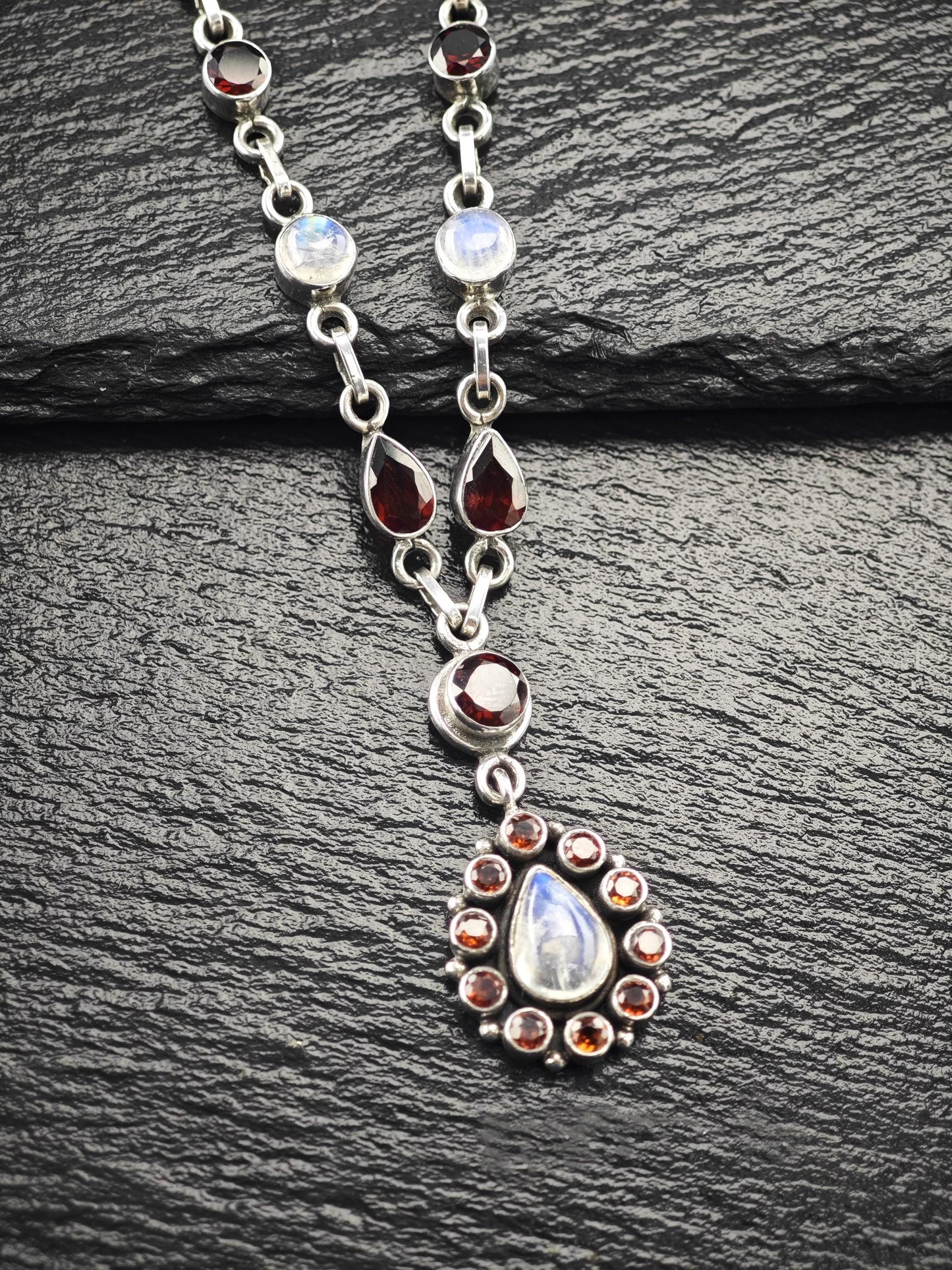 Nicky Butler Teardrop, Floral Necklace Sterling Silver N2478