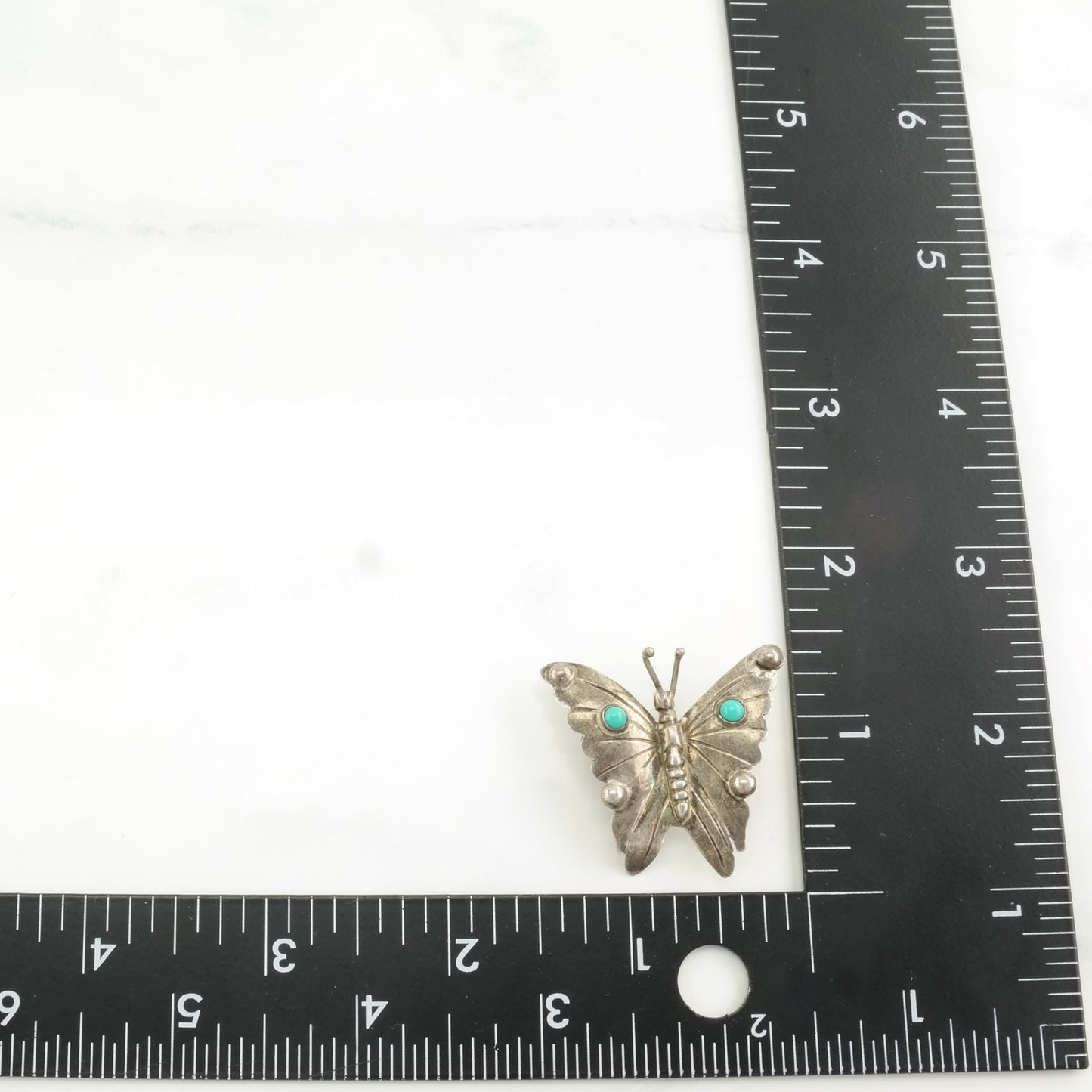 Choice of Vintage Taxco Sterling Silver Brooch Butterfly Blue Block Turquoise