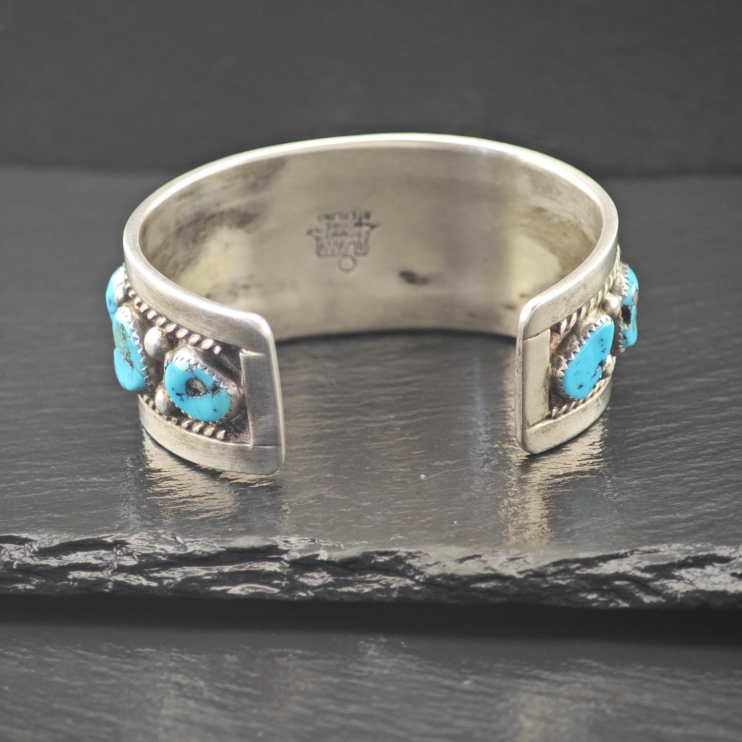 AS IS Turquoise Watch Cuff Sterling Silver Tommy Moore