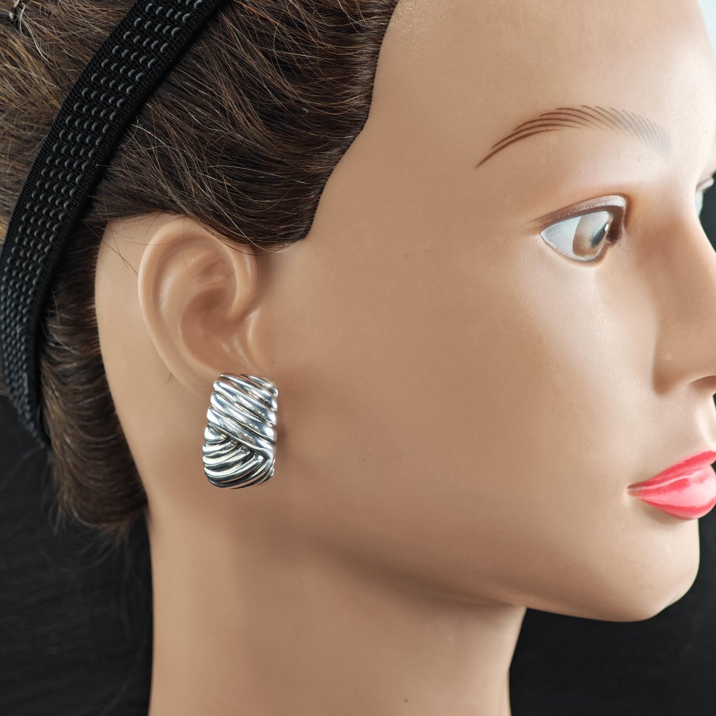 Black, Starr & Frost Clip On Sterling Silver Earrings ER3175