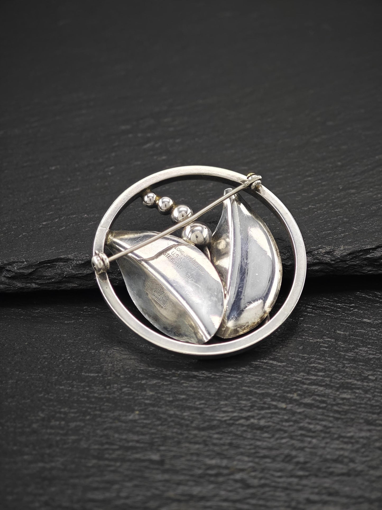 Georg Jensen LaPaglia, 207 Floral Vines Brooch Sterling Silver