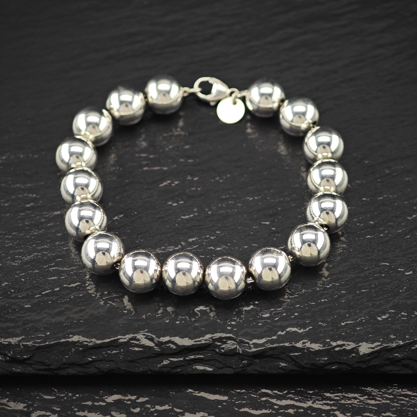 Choice of Tiffany Beaded Link Bracelets, Sterling Silver Size 6 1/2"