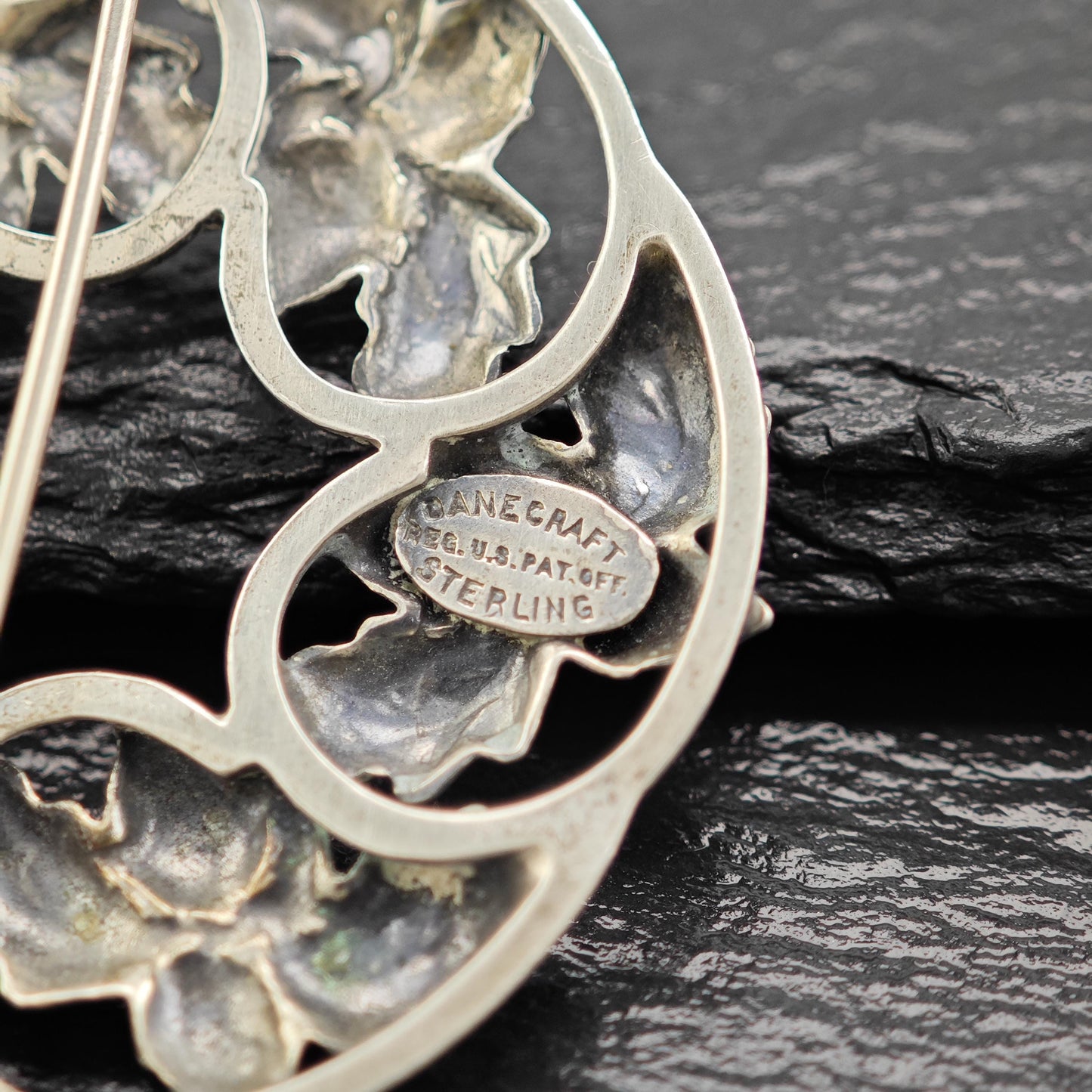 Danecraft Floral, Acorns Sterling Silver Brooch