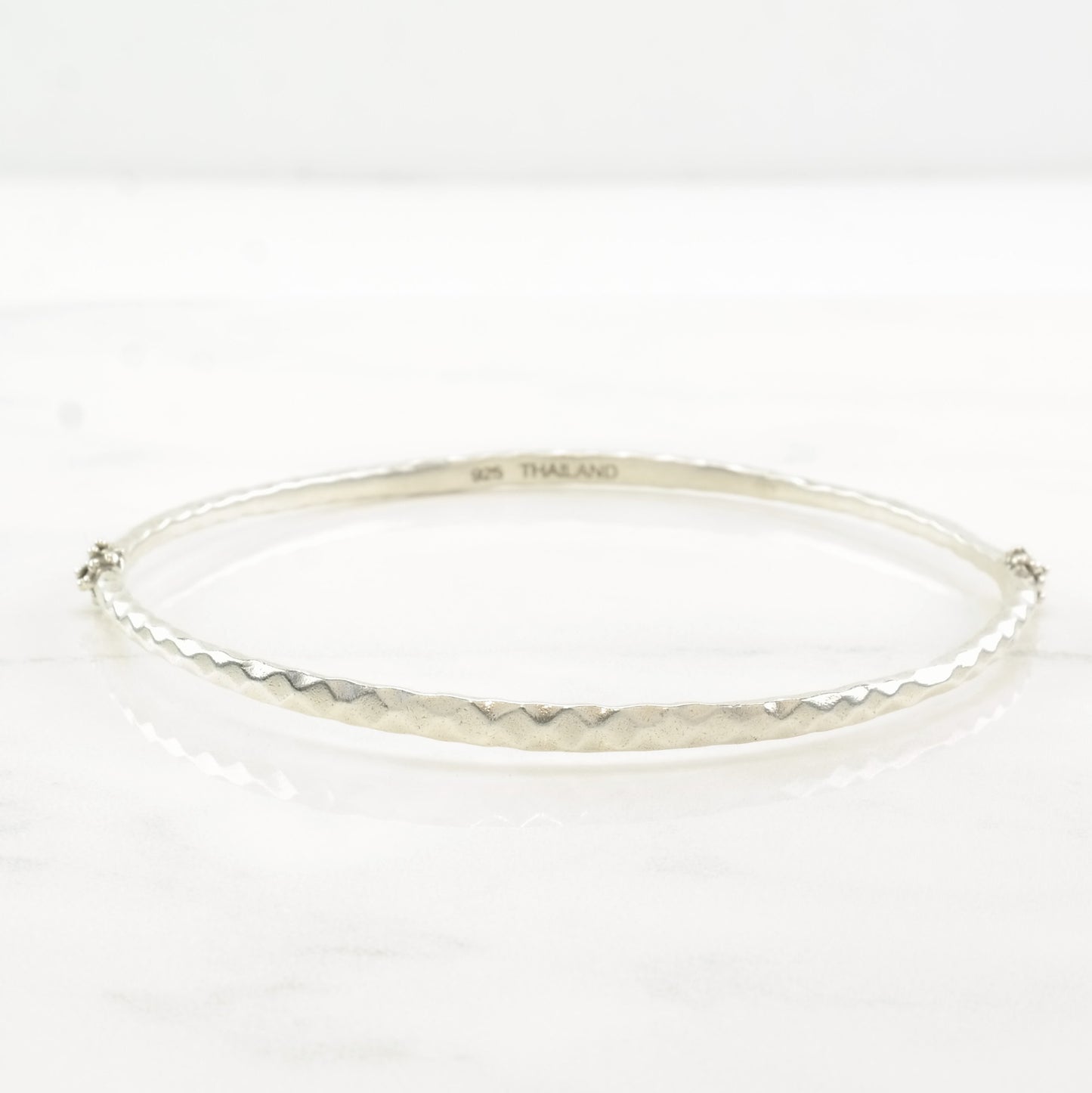 Michael Dawkins Sterling Silver Bangle Bracelet Textured