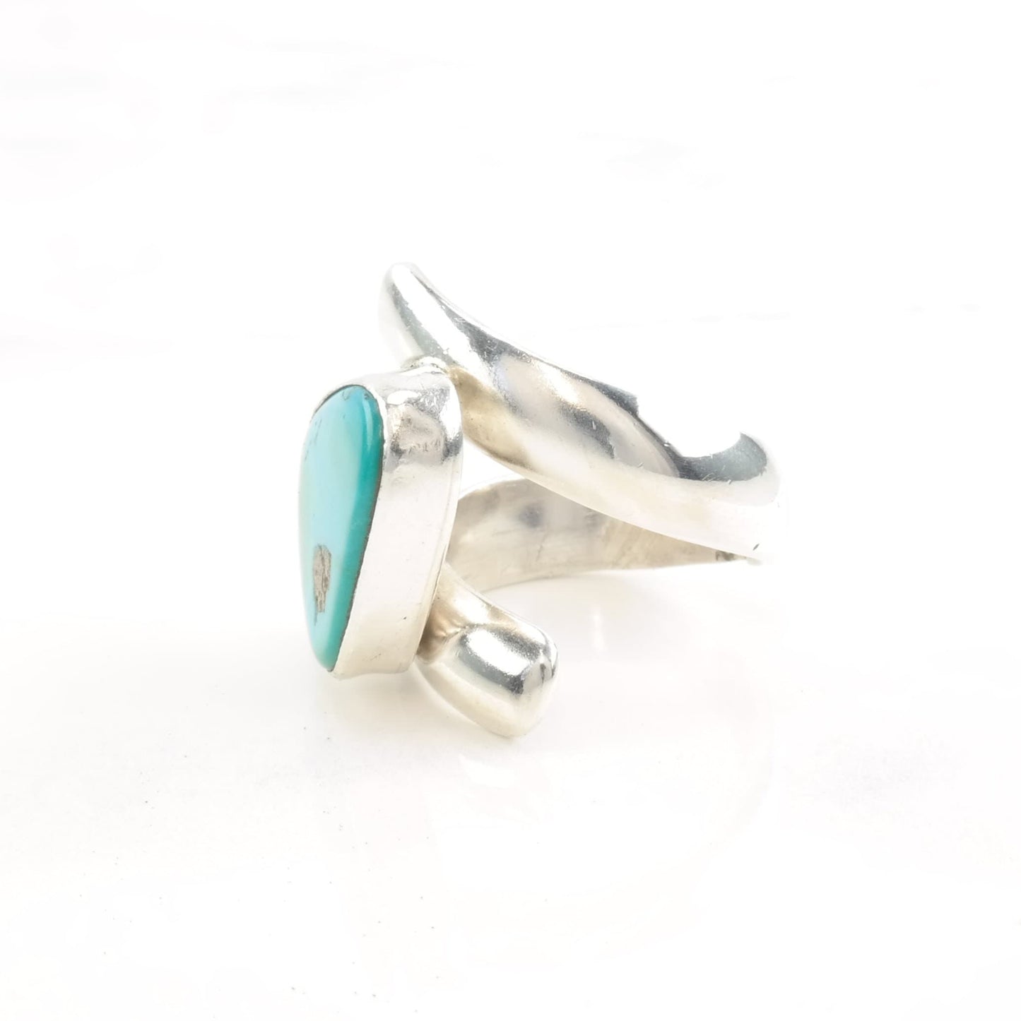 Southwest Silver Ring Turquoise Size 5